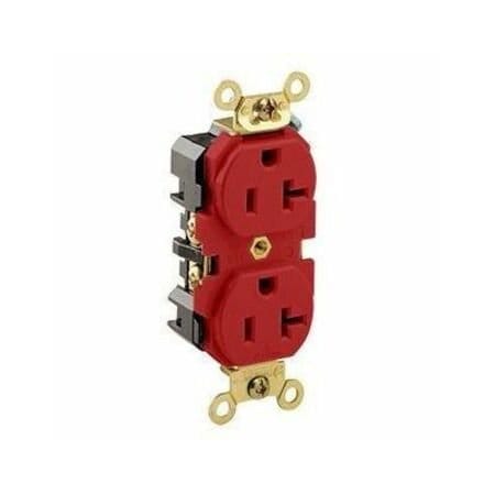 Leviton Industrial Series Extra Heavy Duty Grade Duplex Receptacle, 20 Amp, 125 Volt 5362-R