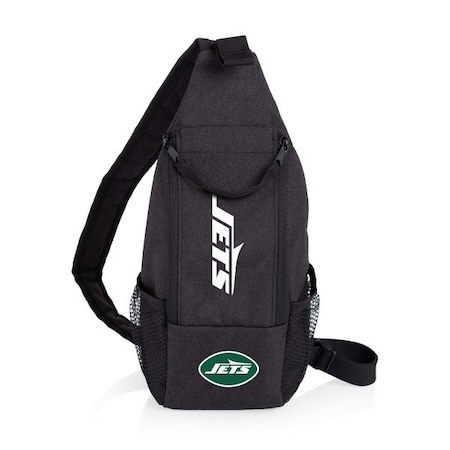 Picnic Time Family Of Brands New York Jets - Strider Cooler Sling Bag, (Black) 759-00-179-224-2