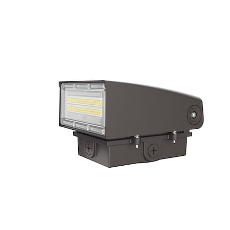 Beyond Led Technology LONGVIEW, LED Adj. Wall Pack, Adj Wt 40W-100W, 13000 Lm, Adj CCT 3K-5K, Built-in Photocell, Bronze 156836