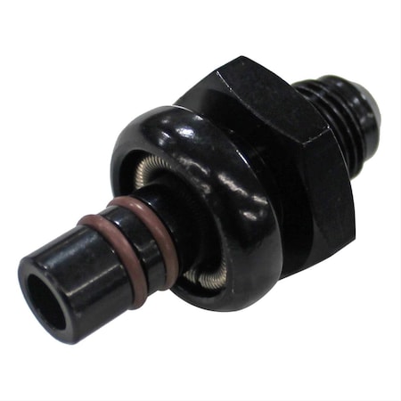 Fragola 6An to Ford EFI 0.0435 Shank Fitting, Black FRG491986-BL