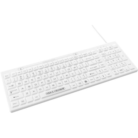 Man & Machine Dcool Backlight Keyboard - Whi DCOOL/W5