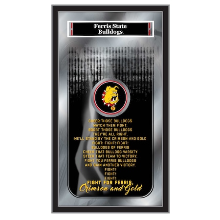 Holland Bar Stool Co Ferris State University 26" x 15" Fight Song Mirror MFghtFerrSt