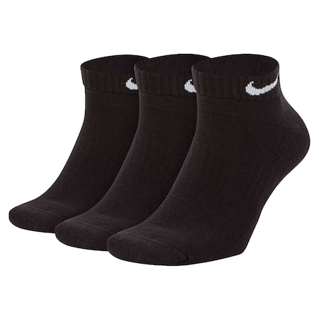 Nike Everyday Cushioned Training Low Socks (3 Pairs) - Black/White/L SX7670-010