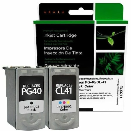 Clover Imaging Group Imaging Remanufactured Black, Color Ink Cartridges, 2PK 118315