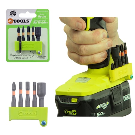 48 Tools Bit Holder, 2 in L, 48 TOOLS MBH-RYO-GRE-01