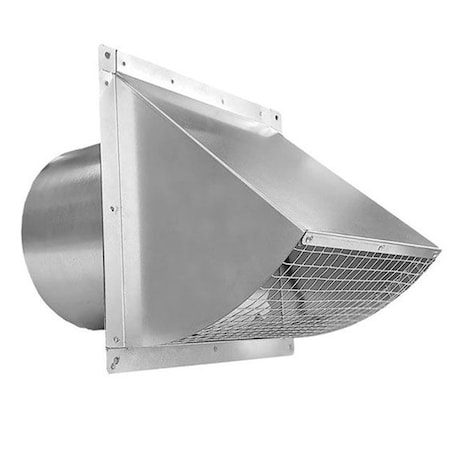 Victory 6-Inch Round Duct Wall Cap, Galvanized Steel 6WC