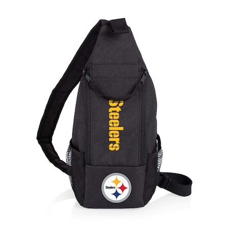 Picnic Time Family Of Brands Pittsburgh Steelers - Strider Cooler Sling Bag, (Black) 759-00-179-254-2