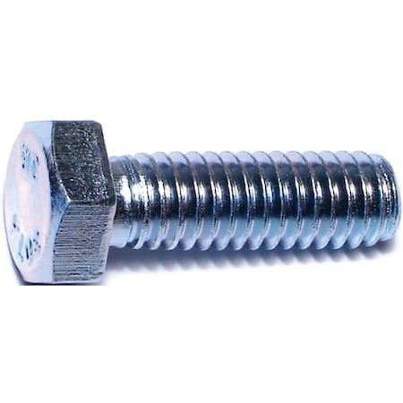 Midwest Fastener Grade 2, 5/16" Hex Head Cap Screw, Zinc Plated Steel, 1 in L 00029