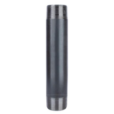 Stz Industries 1-1/4 in. MIP each X 1-1/4 in. D MIP Black Steel 10 in. L Nipple 302U114X10