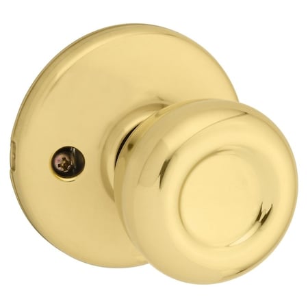 Kwikset 488T 3 V1 Dummy Knob, 178 in Dia Knob, Zinc, Polished Brass 488T3 V1