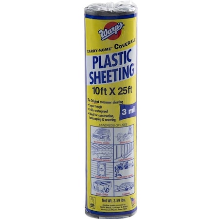 Carry-Home Poly Film 10X25Ft 3Mil Black SP-3CH10-B
