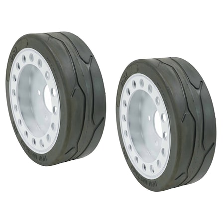 Mytee Products SkyJack 158436 Scissor Lift Tires 12 x 4 - Brake, 2PK SL-SKY-12-4-BRAKEx2