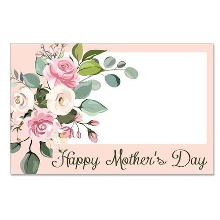 Nashville Wraps Mothers Day Floral Gloss Enclosure Card, 3.5x2.25, 50PK AC7156