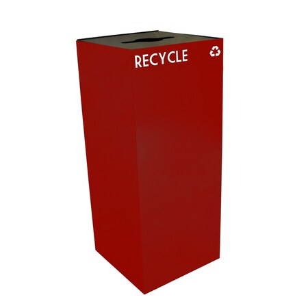 Witt Industries 36 gal Square Scarlet Red, Metal 36GC04-SC