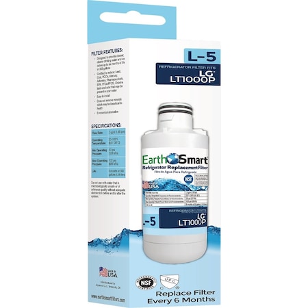 Earthsmart L-5 LG Icemaker & Refrigerator Water Filter Cartridge 102644