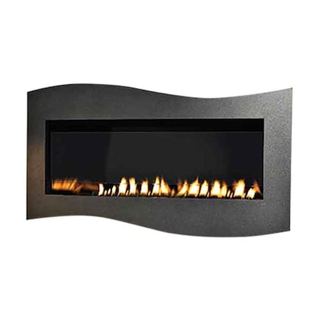 Empire Natural Gas MV Contemporary Linear Vent-Free Fireplace with Barrier VFLB36FP30N