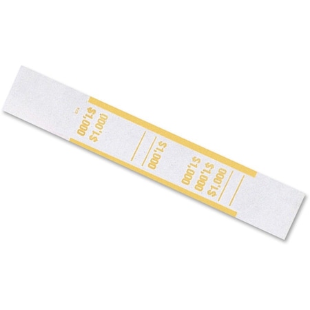 Coin-Tainer Currency Strap, 1000, Yellow, PK1000 216070G12