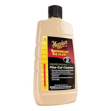 Meguiars Mirror Glaze Fine-Cut Professional Cleaner Compound, 16 oz Bottle, Grayish Brown, Liquid M0216