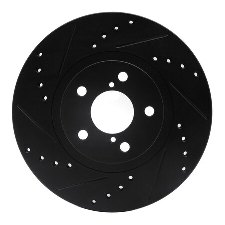 Dynamic Friction Co DFC Brake Rotor - Drilled and Slotted - Black 633-13009L