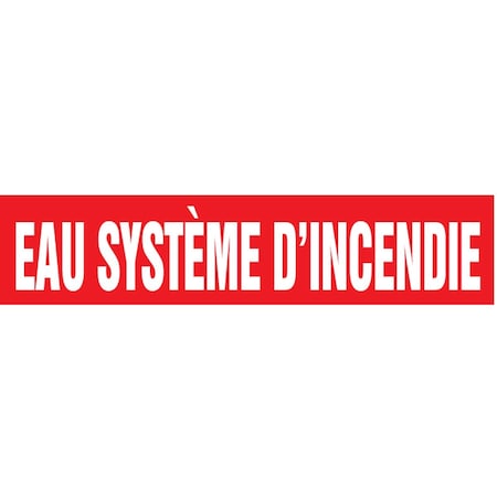 Accuform FRENCH PIPE MARKER EAU SYSTME CRPK326STC