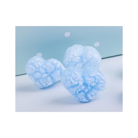 Bubblefast FunPak Blue Hearts Packing Peanuts Plant Based Biodegradable Compostable 1.5 cu ft Bag FP 1.5-Blue Hearts