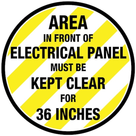 Creative Safety Supply Electrical Panel, 36 Inches, Floor Sign, 20in x 20in FS21007-20