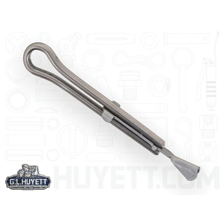 Huyett Wedge Fast Cotter Pin, Carbon Steel, 0.312 in Dia x 2.500 in Effective Length CPW-312-2500