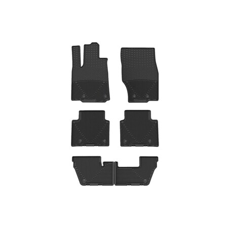 Weathertech Black, Front, Rear, and Rear All Weather Floor Mats W614-W615-W617