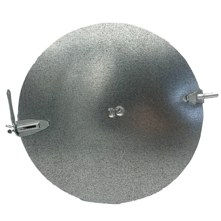 Mitchell Metal 12" Round HVAC Duct Damper, 30 Gauge Galvanized Steel Airflow Control Plate MM-91512
