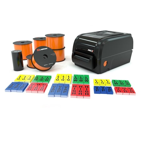 Labeltac LabelTac Pro X Orange Ammonia Pipe Marking Bundle PKG-AMM-O-LTPX