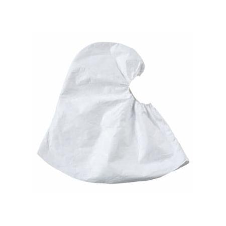 Dupont Tyvek Hood, Tyvek 400, Unlined, White, One Size Fits Most, Pullover, 100PK 251-TY657S