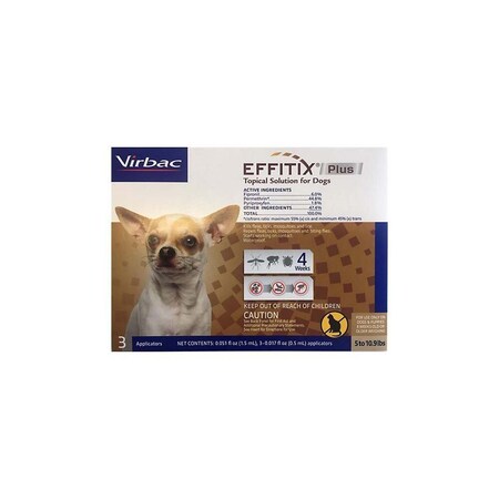 Effitix Plus K9, Toy, 5-10.9lbs, 30PK 21292294