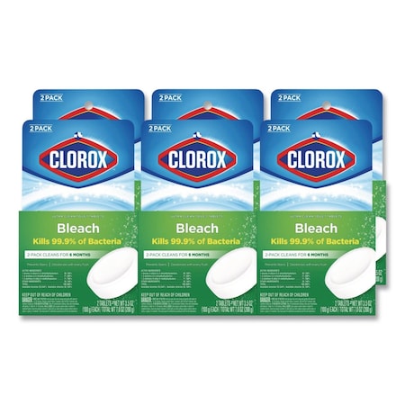 Clorox Automatic Toilet Bowl Cleaner, 3.5 oz Tablet, PK6 CLO 30024
