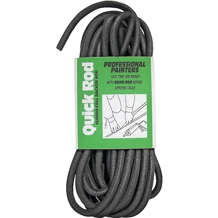 Quick R Backer Rod, 5/8 in Dia, 60 ft L BR58060