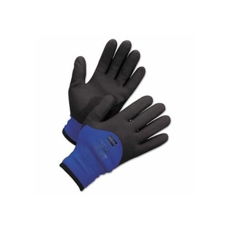 North NorthFlex, Cold Grip, Coated Gloves, Large, Black/Blue, 12PK 068-NF11HD/9L