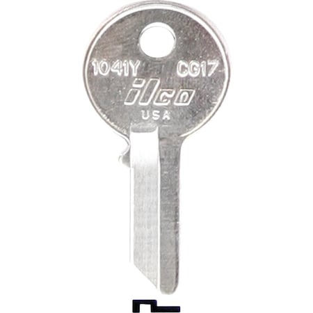 Ilco Chicago Nickel Plated Desk Key CG17 / 1041Y, 10PK IAL3202003B