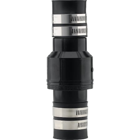 Plumbeeze 1-1/4'' ABS Thermoplastic In-Line Sump Pump Check Valve PE-SPC125SB