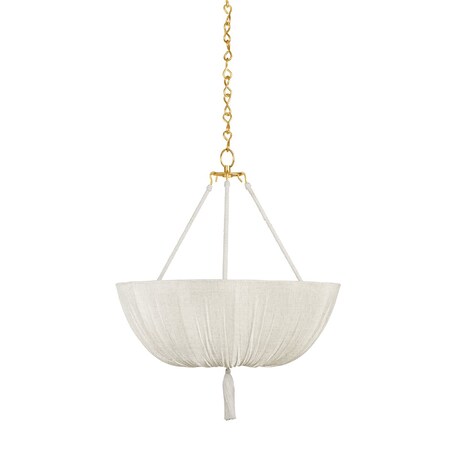 Hudson Valley Lighting Carolina 22 in. Pendant in Aged Brass by Cortney Bishop CB5722-AGB