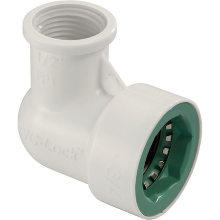 Orbit 3/4'' x 1/2'' FPT PVC-Lock Elbow 34775
