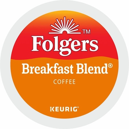 Folgers K-Cup Breakfast Blend Coffee - Compatible with Keurig K-Cup Brewer - Mild - K-Cup - Breakfast, 4PK 5000370677