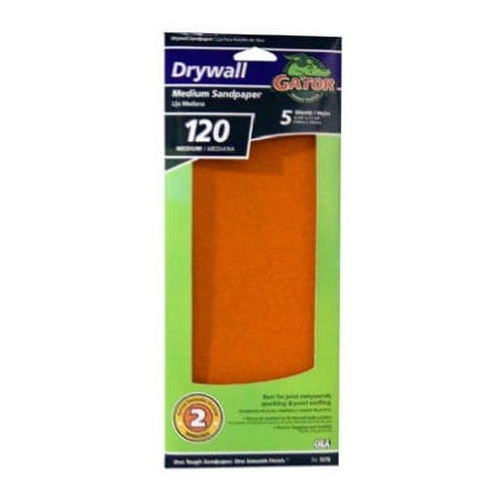 Ali 4-1/4 in., 120G Dry Paper, 5PK 7276