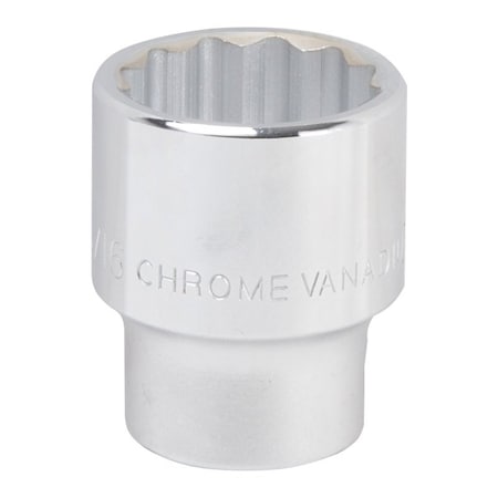 Vulcan Drive Socket, 1-5/16 in Socket, 3/4 in Drive, 12-Point, Chrome Vanadium Steel, Chrome MT-SS6042