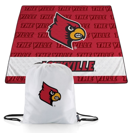Picnic Time Family Of Brands NCAA Louisville Cardinals Impresa Picnic Blanket - Lightweight Beach Blanket - Machine Washable 819-01-999-306-0