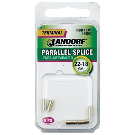 Jandorf High-Temperature Parallel Splice Connector, 22 to 18 AWG Wire 60960