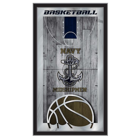 Holland Bar Stool Co US Naval Academy NAVY 15" x 26" Basketball Mirror MBsktUSNavA