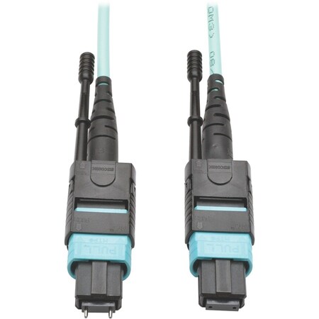 Eaton Tripp Lite Series 40G MTP/MPO Multimode OM3 Plenum-Rated Fiber Optic Cable M/F, 12 Fiber, N842-05M-12-MF