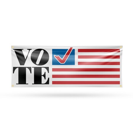 Signmission Vote, 18 Inch x 48 Inch, Vinyl Banner B-30918