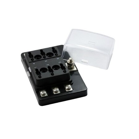 Optifuse Fuse Block for Regular Blade, 6P BLR-506