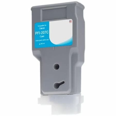 Cig WF Non-OEM New Cyan Wide Format Ink Cartridge for Canon PFI-207 WCPFI207C