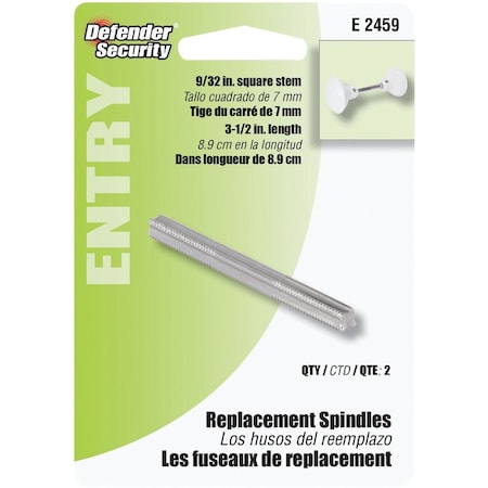 Prime-Line Defender Security Replacement Spindles, 2PK E 2459
